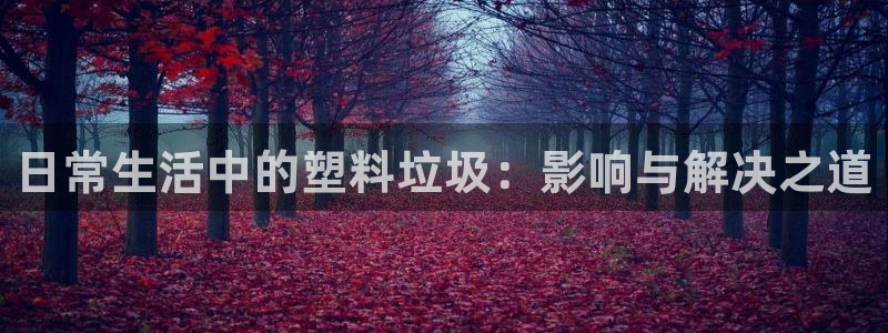 古天乐太阳网城：日常生活中的塑料垃圾：影响与解决之道