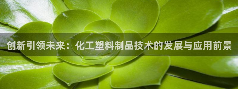 太阳集团app十佳平台：创新引领未来：化工塑料制品技术的发展